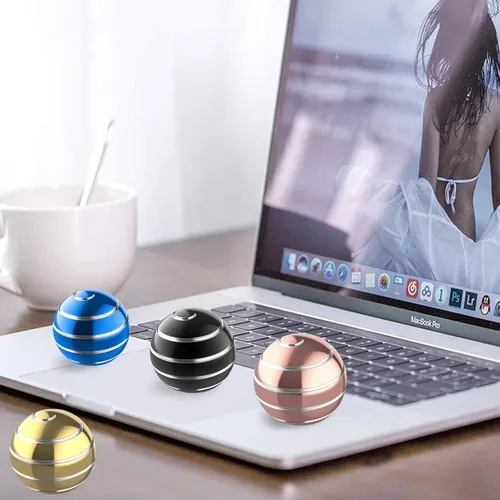 Miniatura 5 de Pelota de Juguete Cinético de Escritorio, Juguetes Giratorios Cinéticos de Escritorio de 1.54'', Juguetes Fidget de Ilusión Óptica para Navidad