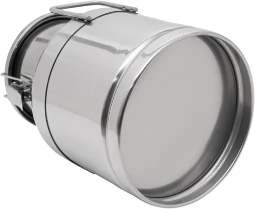 Miniatura 3 de LOYALHEARTDY Lata de leche de 10L/2.64 galones, latas de transporte de leche de acero inoxidable, cubo de vino, jarra, jarra de aceite, barril