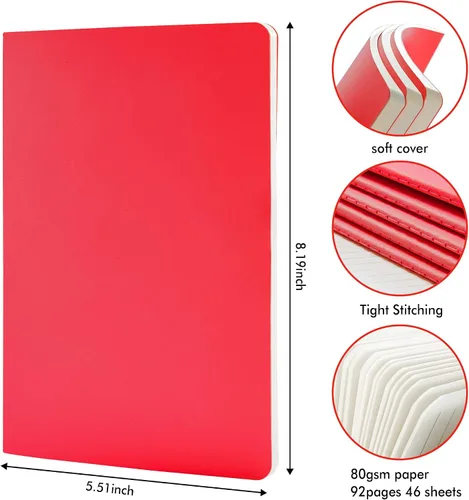 Miniatura 2 de Feela - Juego de 36 cuadernos de tapa blanda a granel, cuaderno en blanco rayado para viajes para mujeres y hombres, cuadernos rayados para la 36