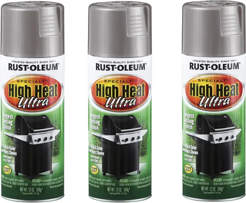 Miniatura 4 de Rust-Oleum 241169 - Pintura en aerosol de ultra alta temperatura, 12 oz, color negro