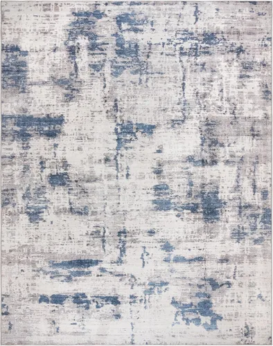 Gertmenian - Tapete bohemio decorativo para interior, antideslizante, muy resistente para zonas de alto tránsito en habitación, sala de estar, Azul