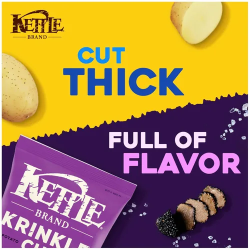 Miniatura 5 de Kettle Brand Patatas fritas, corte Krinkle, aceite de trufa y sal marina, 7.5 onzas