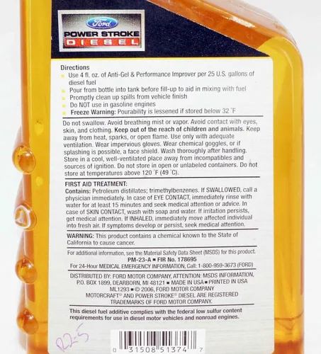 Miniatura 4 de 12 Pack Genuino OEM Ford Motorcraft PM23A Powerstroke Diesel Aditivo Antigelificante para Combustible 20oz