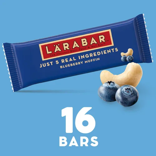 Miniatura 2 de LÄRABAR Barras de muffin de arándano con frutas y nueces, sin gluten y veganas, 16 unidades, 25.6 oz