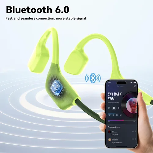 Miniatura 5 de Auriculares de natación, IPX8 impermeables de conducción ósea auriculares inalámbricos subacuáticos con memoria de 32 GB para natación, ciclismo