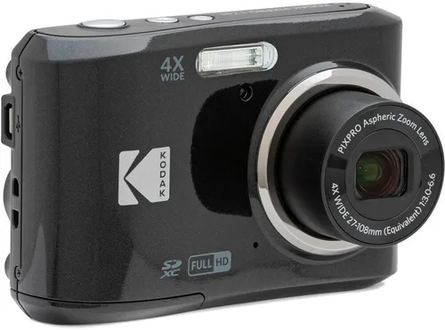 Miniatura 3 de Kodak PIXPRO FZ45 Cámara digital (negra) Paquete con tarjeta de memoria SDHC de 32 GB Clase 10 UHS-I U1 y pilas alcalinas de alto rendimiento AA