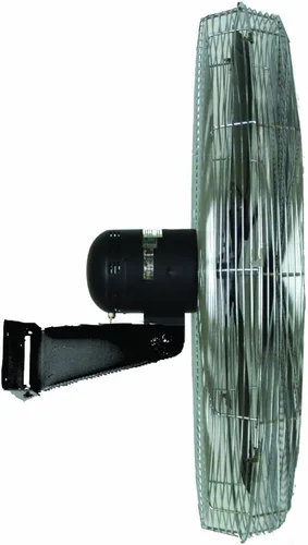 Miniatura 2 de TPI CACU24-W - Ventilador de pared circular comercial de 24 pulgadas, no oscilante, ventilador de interior de grado industrial y comercial