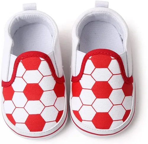 Miniatura 2 de Unsex - Zapatos de lona para niños y niñas, zapatos para primeros pasos, antideslizantes, suela suave, zapatos planos para niños pequeños