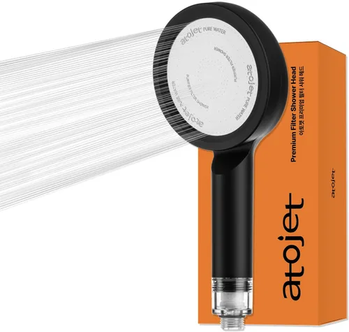 Cabezal de ducha filtrado premium fabricado con la cultura de belleza de lujo de Corea, filtros de carbono puro para una piel más suave y un cabello