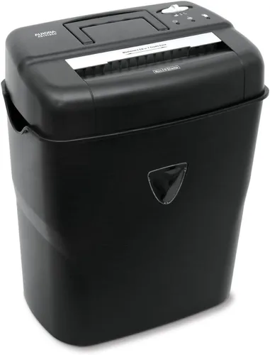 Miniatura 8 de Aurora Trituradora de papel y tarjetas de crédito de alta seguridad con papelera de 3.7 galones, corte cruzado de 8 hojas con cesta Negro