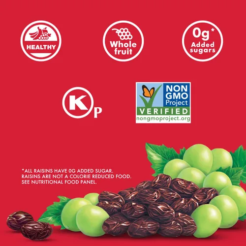 Miniatura 2 de Sun-Maid California Sun-Dried Raisins - Recipiente resellable de 13 onzas, frutas secas para aperitivos saludables, almuerzos escolares
