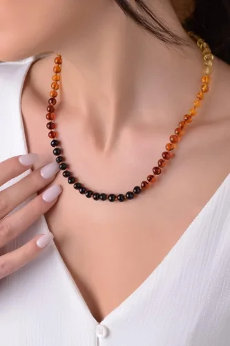 Miniatura 32 de Amber Necklace for Women - HandMade Baltic Jewelry for Adult - 18 inch - 100% Genuine
