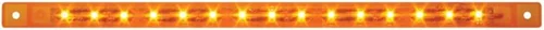GG Grand General 76310 Amber Barra de luz sellada con marcador de 15 LED y barra de luz sellada de 12 pulgadas, color ámbar/ámbar