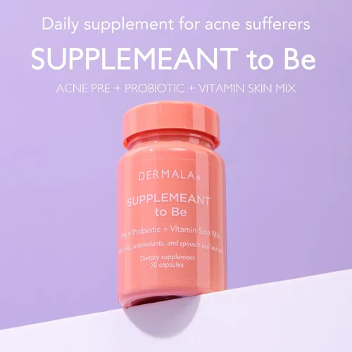 Miniatura 4 de Dermala #FOBO SUPPLEMEANT to Be - Suplemento para el acné Todos los prebióticos diarios naturales, vitaminas y vitaminas para la piel con zinc