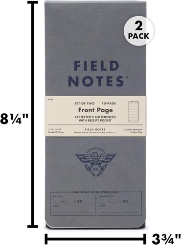 Miniatura 6 de Field Notes - Portada de 2 cuadernos de reportero - 3.75" x 8