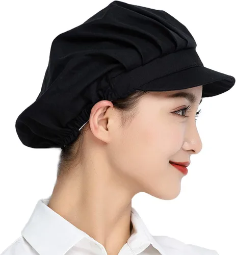 Miniatura 4 de 1pc4pcs Chef Hats-Kitchen Baker Cooking Hair Nets Food Service Caps para adultos