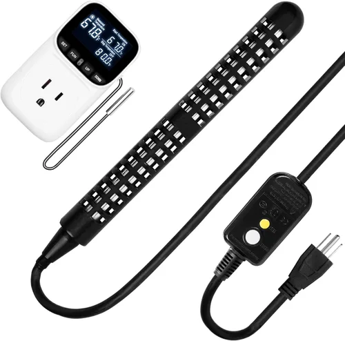 Calentador de agua de inmersión portátil de 1500 W 120 V con termostato ajustable y enchufe GFCI, calentador de piscina sumergible para piscinas