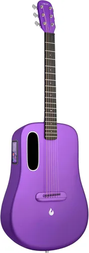 LAVA ME 4 Guitarras Acústicas Eléctricas de Fibra de Carbono, Guitarra de Audio Inteligente de Viaje con Pantalla Táctil de 3.5 Pulgadas, Sistema