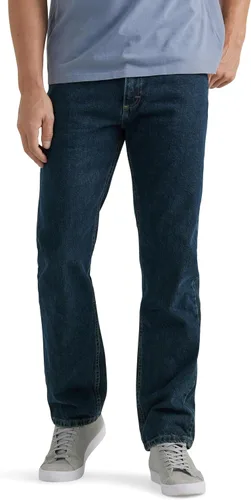 Miniatura 6 de Wrangler Authentics - Pantalones de mezclilla clásicos de 5 bolsillos, ajuste regular, para hombre de algodón