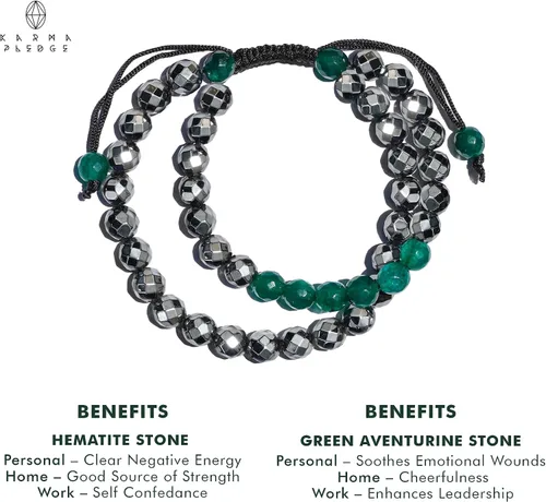 Miniatura 94 de Pulseras de cristal curativo para mujeres y hombres, espiritual, energía positiva y equilibrio, pulseras de cuentas de cristal natural hechas a mano