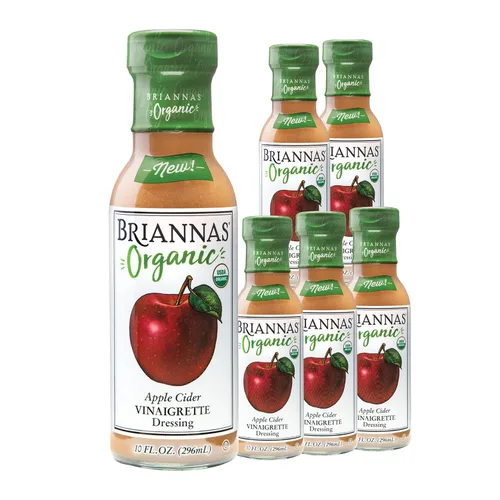 Miniatura 7 de BRIANNAS - Aderezo orgánico de vinagreta de miel y jengibre - Aderezo de ensalada certificado Kosher y orgánico hecho con ingredientes de primera