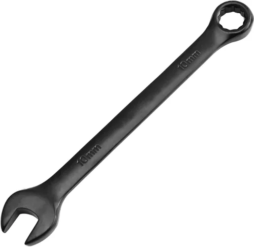 Utoolmart Llave combinada de apertura de 0.394 in, material Cr-V con recubrimiento negro de electroforesis, longitud de 5.315 in para reparación uso
