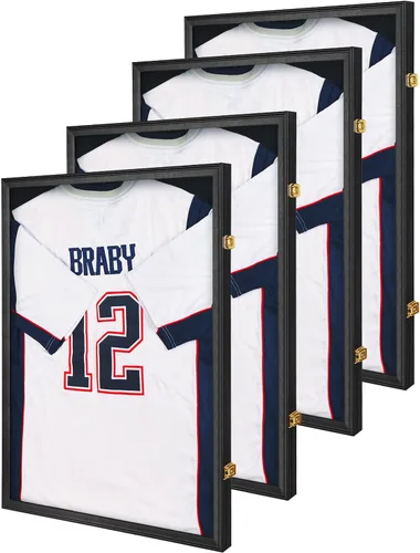 Miniatura 9 de KCRasan Vitrina de Marco de Jersey - Vitrina de Jersey - Caja de Sombra con Marcos Grandes Cerrables y Protección UV para Camiseta de Béisbol