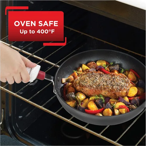 Miniatura 7 de T-fal Ultimate - Juego de utensilios de cocina de anodización dura antiadherente de 12 piezas, apto para horno y asador hasta 600F, juego de cocina