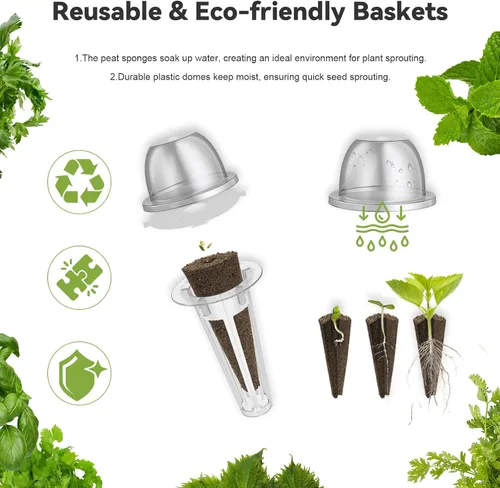 Miniatura 5 de inbloom Kit de 12 cápsulas de semillas de flores para AeroGarden, iDOO, Ahopegarden, sistema de cultivo hidropónico MUFGA, incluye caléndula