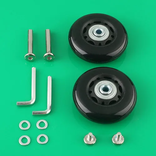 Miniatura 6 de F-BER Kit de reemplazo de ruedas de equipaje para maleta, ruedas OD40-2.520 in, ABEC 608zz, juego de 2