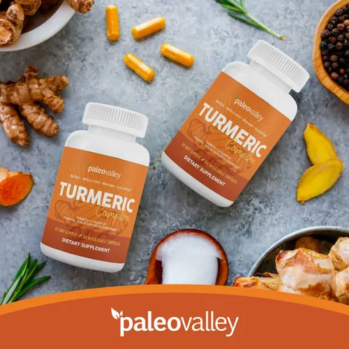 Miniatura 6 de Paleovalley - Complejo de cúrcuma orgánica - Cúrcuma orgánica de espectro completo con superalimentos que apoyan la salud - 56 cápsulas vegetarianas