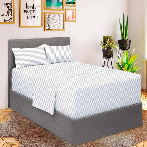 Mellanni Sábanas extra profundas King – 4 piezas de ropa de cama de la colección icónica – Lujo de hotel, ultrasuaves, sábanas refrescantes – 3394