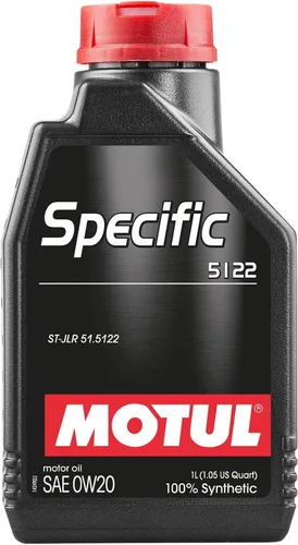 Motul Aceite de motor sintético completo específico 5122 0W-20 OEM aprobado STJLR.51.5122 para Jaguar Land Rover 3.0L V6 5.0L V8 arranque en frío