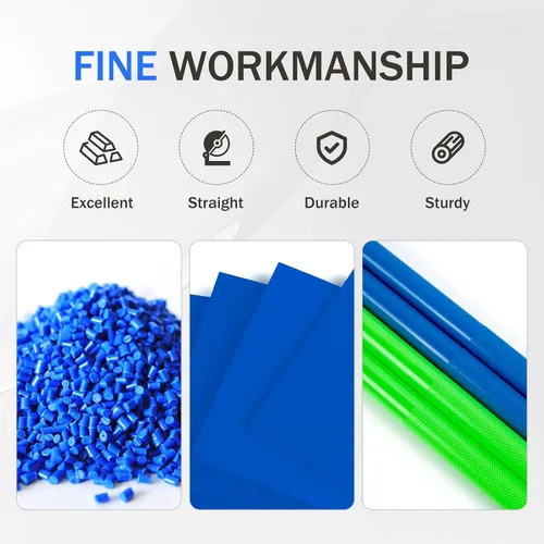 Miniatura 3 de Baquetas de nailon 5A para niños y adultos: baquetas ligeras y duraderas de color azul y verde con asas antideslizantes para baterías electrónicas