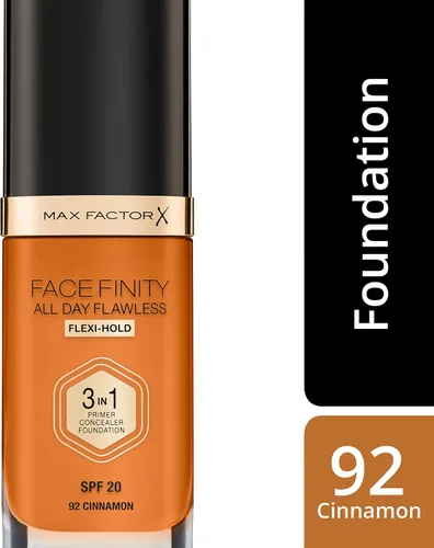 Miniatura 4 de Max Factor Facefinity - Base de maquillaje 3 en 1 All Day Flawless SPF 20#092 Canela, 7.05 onzas