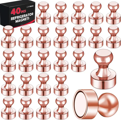 Miniatura 32 de LOVIMAG Imanes para nevera, 16 unidades, pizarra blanca para refrigerador, pequeño imán fuerte, accesorios de cocina, juego de casillero decorativo