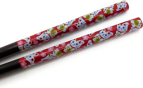 Miniatura 3 de Daiso Palillos de buena suerte de 9.1 pulgadas fabricados en Japón (Lucky Cat)