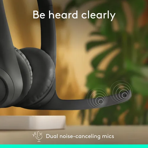 Miniatura 2 de Logitech Zone 301 - Auriculares inalámbricos Bluetooth con micrófono de cancelación de ruido, compatibles con Windows, Mac, Chrome, Linux, iOS