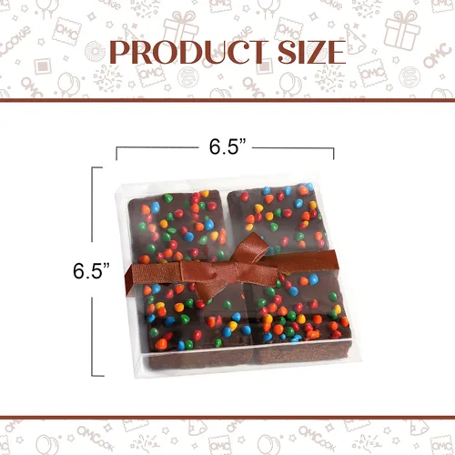 Miniatura 7 de Brownies de chocolate gourmet, cesta de regalo, regalos de galletas, corporativo principal para hombres y mujeres, cumpleaños, aniversario