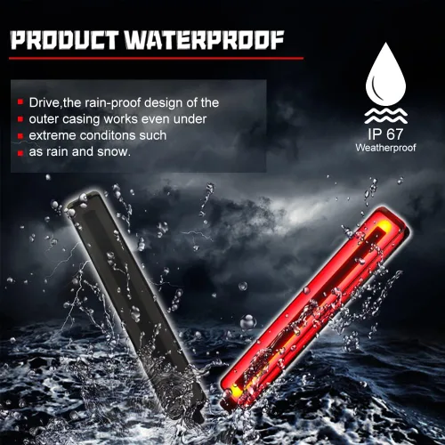 Miniatura 6 de Para Cadillac CTS o CTS-V 2008-2013, Buick Enclave 2008-2012, Equinox 2005-2009, Trailblazer SS 2007-2009 Reflector de parachoques trasero
