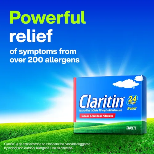 Miniatura 3 de Claritin Medicamento para la alergia para adultos, pastillas de loratadina sin somnolencia de 10 mg de 24 horas, antihistamínico, 30 tabletas + 1