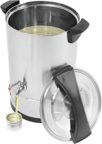 Miniatura 11 de Derretidor de cera para hacer velas, olla de fusión eléctrica comercial de cera de 10L/338.2 onzas con control de temperatura y boquilla de vertido