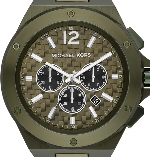Miniatura 4 de Michael Kors Lennox - Reloj cronógrafo de acero inoxidable para hombre con correa de acero o silicona