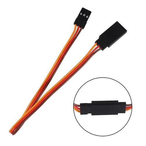 Miniatura 3 de ACEIRMC Cable de extensión servo de 3 pines hembra a macho conector de cable JR para control remoto RC Car Airplanes (39.4 in)