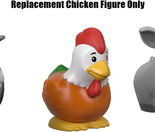 Miniatura 2 de Pieza de repuesto para el juego Fisher-Price Little People Farm Animal Friends - GFL21 ~ Figura de pollo de repuesto