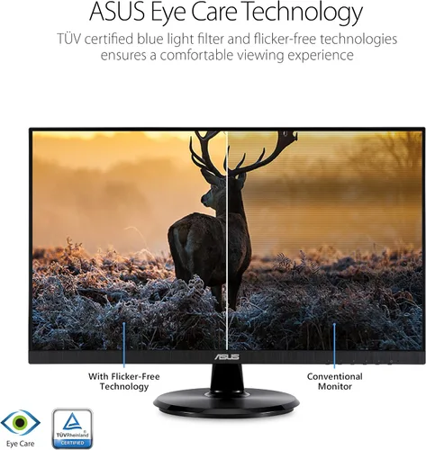 Miniatura 6 de ASUS Monitor de escritorio de 24 pulgadas - 1080P Full HD, 75Hz, IPS, sincronización adaptativa/FreeSync, cuidado de los ojos, HDMI DisplayPort VGA