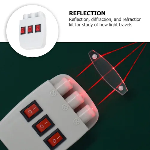 Miniatura 4 de Fuente de luz semiconductora de tres vías para experimento de óptica física de laboratorio, ideal para enseñanza e investigación, ligero y portátil