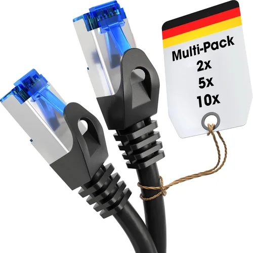 Miniatura 15 de KabelDirekt – Cable de red – 10Gbps, para máxima velocidad de Internet de fibra óptica – 33 pies, disponible en 1-100 pies – Cable Ethernet y LAN