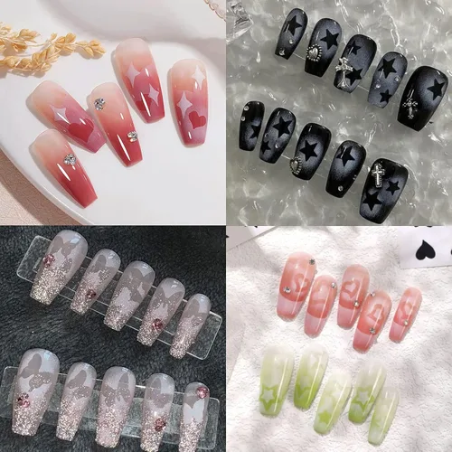 Miniatura 5 de 24 hojas de plantillas de aerógrafo, calcomanías de uñas para arte de uñas, calcomanías de uñas francesas, plantilla de impresión, herramienta
