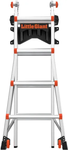 Miniatura 7 de Little Giant Escaleras, escalón jumbo, 2 escalones, 2 pies, taburete de aluminio, tipo 1AA, clasificación de peso de 375 libras, (11902), plata